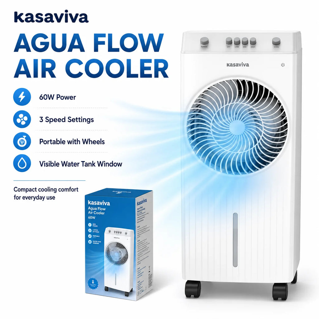 Refroidisseur d'air portable 4L — Ventilateur évaporatif avec télécommande